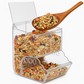 Automatic Clear Plastic Food Dispenser for Hamsters
