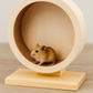 Silent Wooden Running Wheel for Gerbils and Hamsters