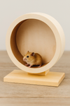 Silent Wooden Running Wheel for Gerbils and Hamsters