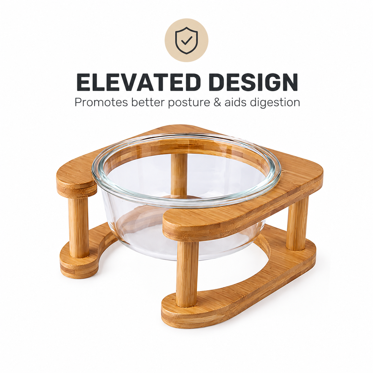 Elevated Neck Support Pet Bowl