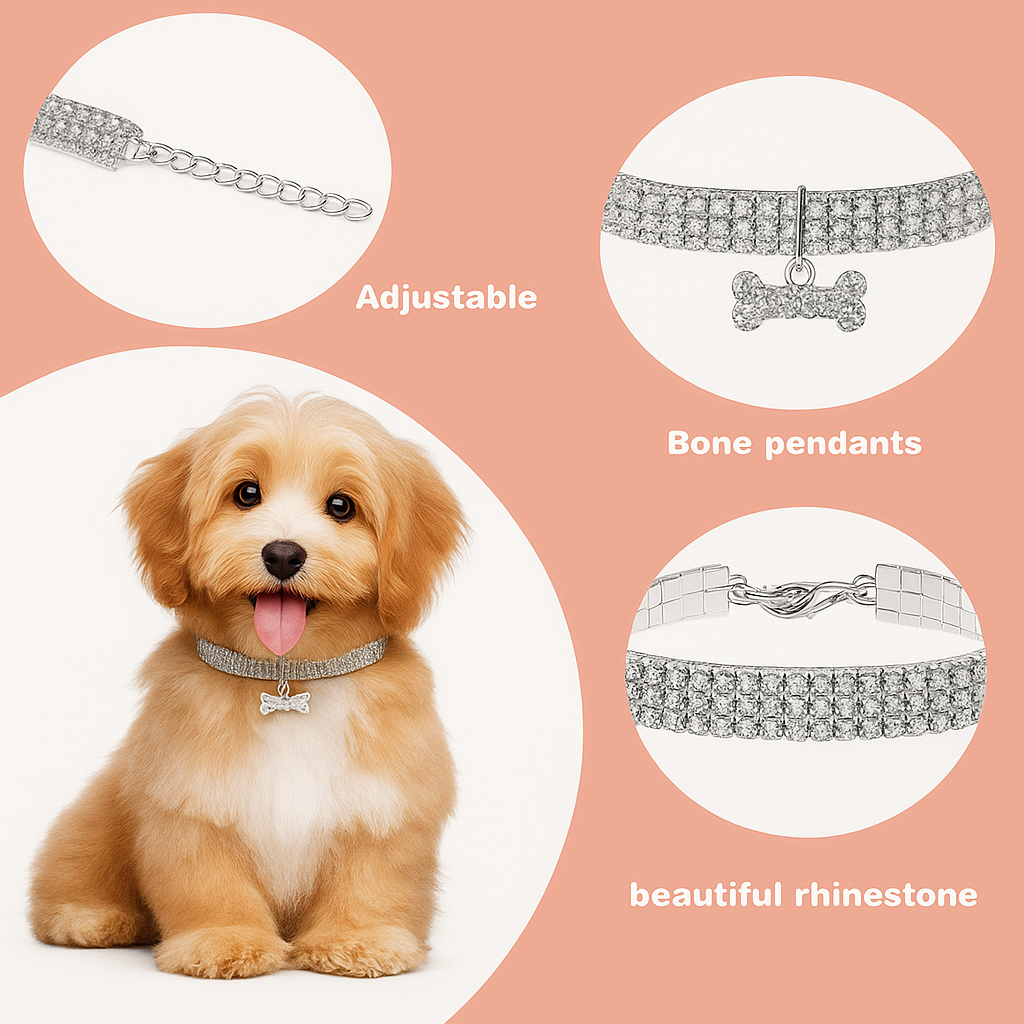 Bling Rhinestone Dog Collar