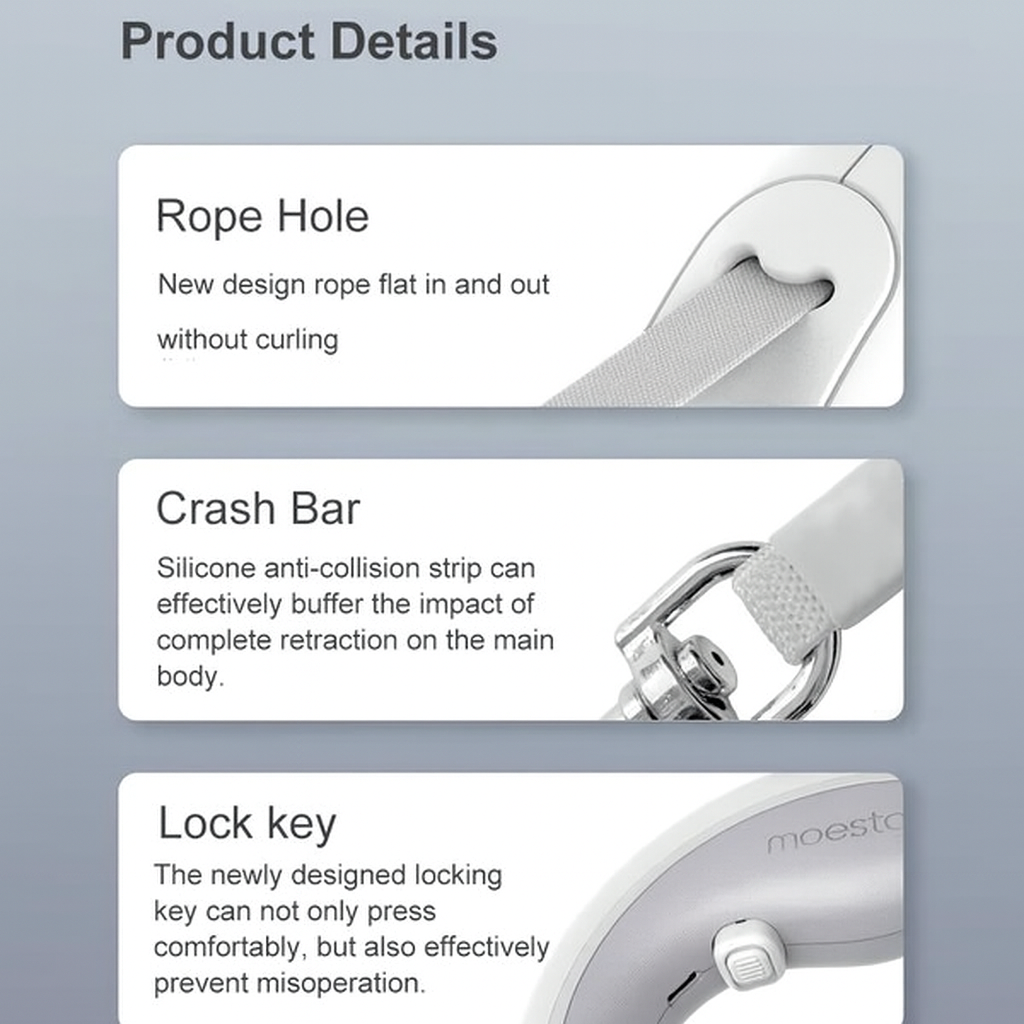 Aesthetic Automatic Retractable Dog Leash