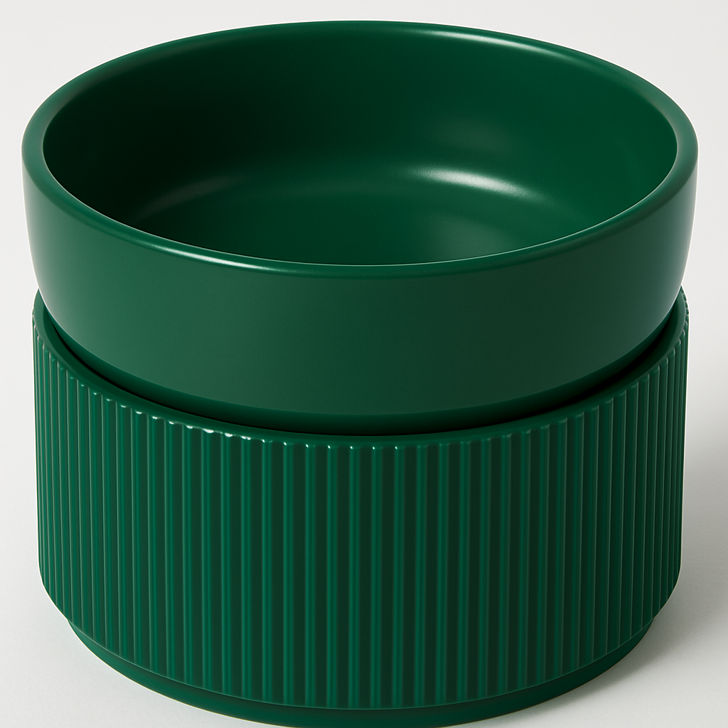 Elevated Raised Ceramic Cat Bowl