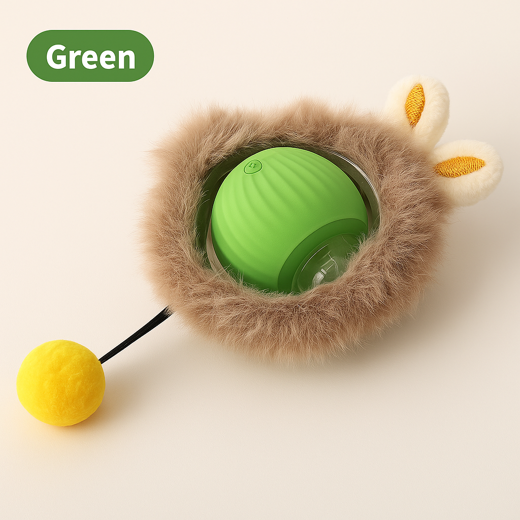 Interactive Self-Rolling Cat Toy