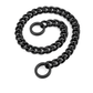 Black Strong Stainless Steel Cuban Link Chain Collar