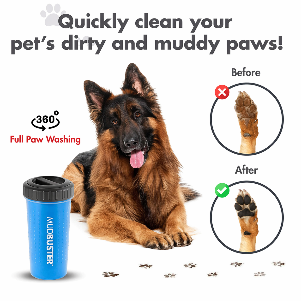 Mudbuster Portable Dog Paw Cleaner