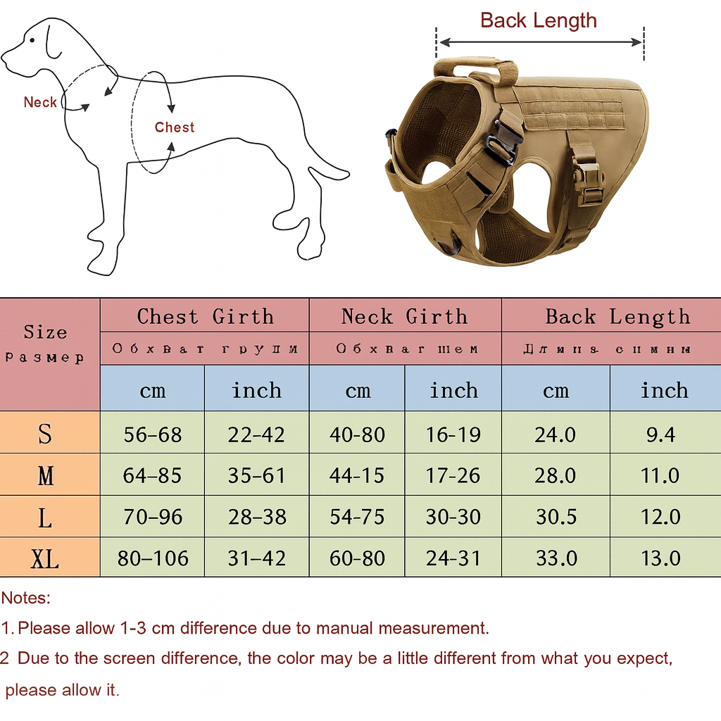 K9 Military-Grade Training Vest Set