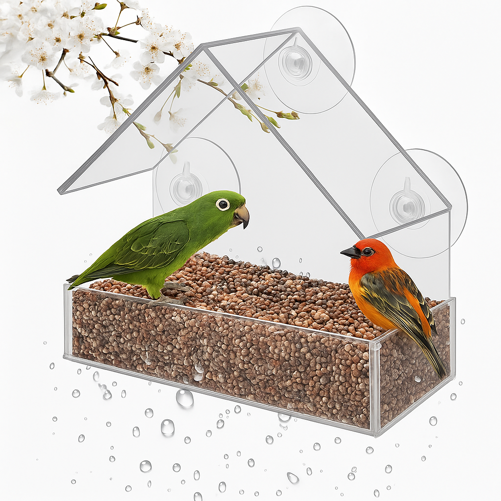 Window Acrylic Bird Feeder