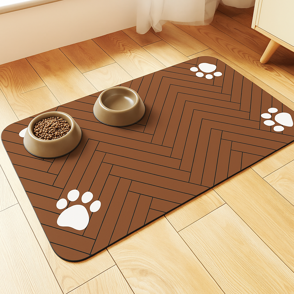 Quick-Dry Pet Feeding Mat