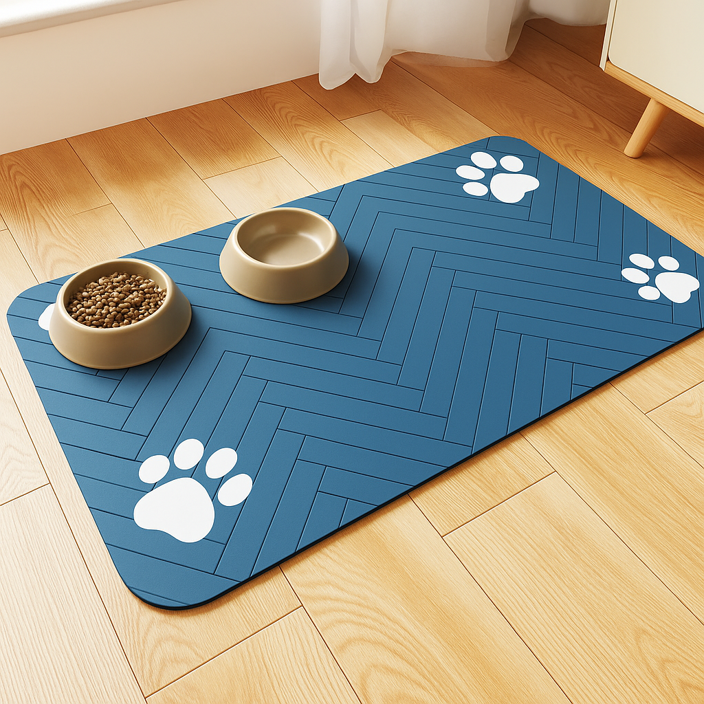 Quick-Dry Pet Feeding Mat