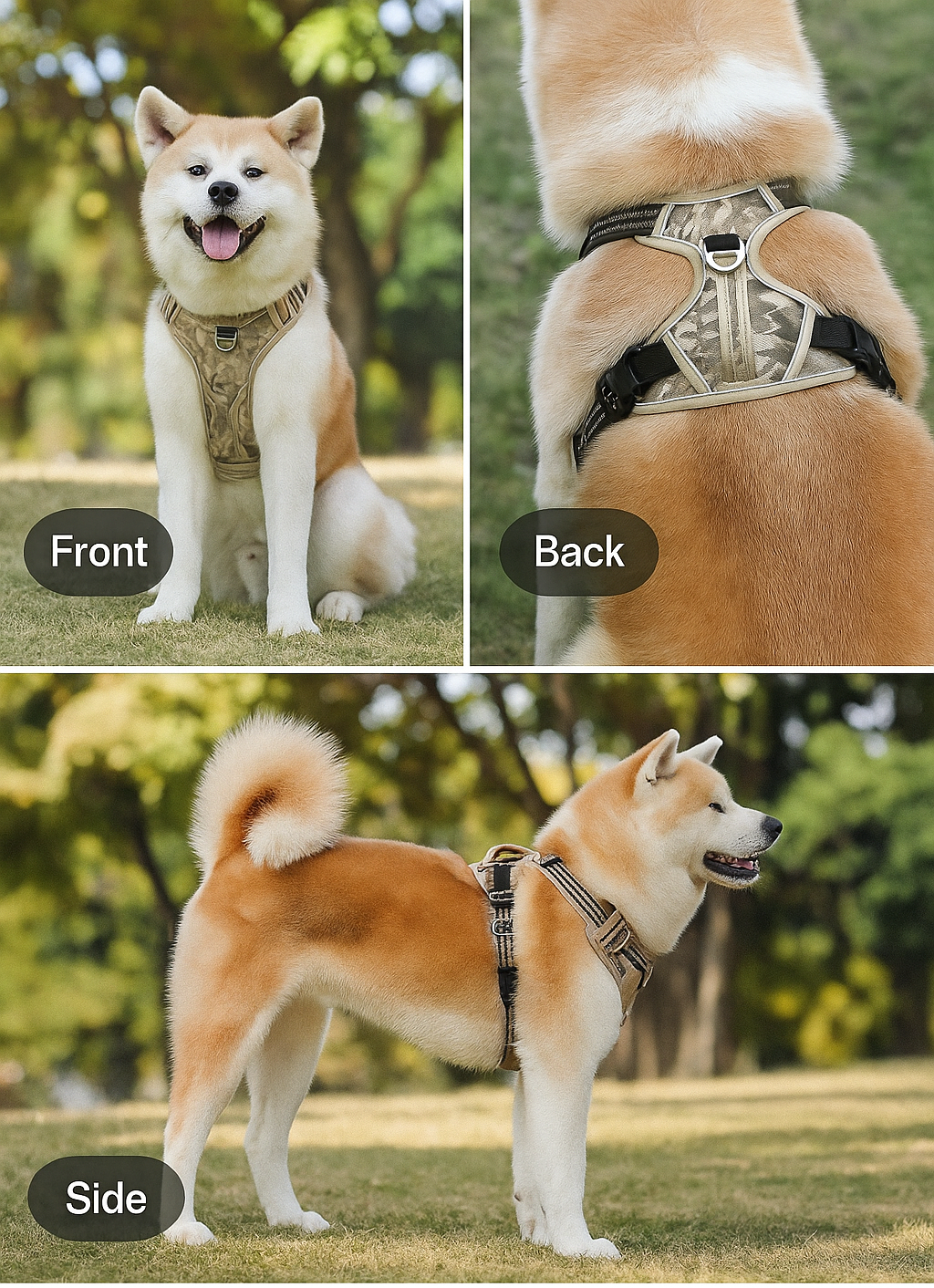 Durable Waterproof Pet Harness with Handle