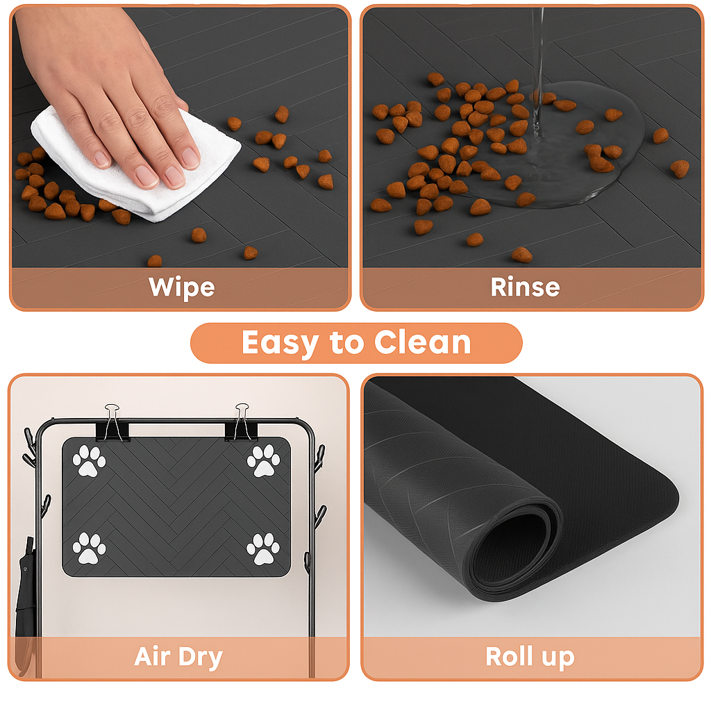Quick-Dry Pet Feeding Mat