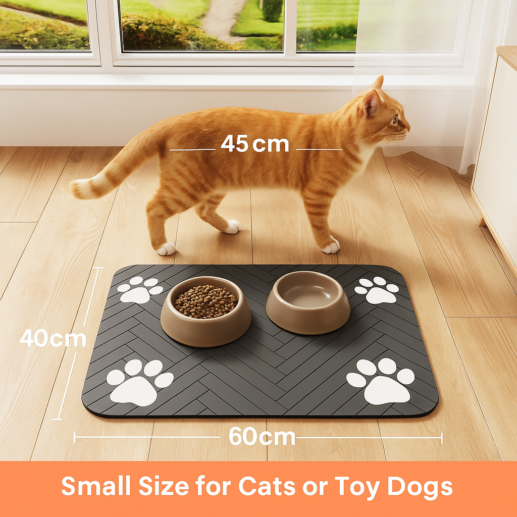 Quick-Dry Pet Feeding Mat