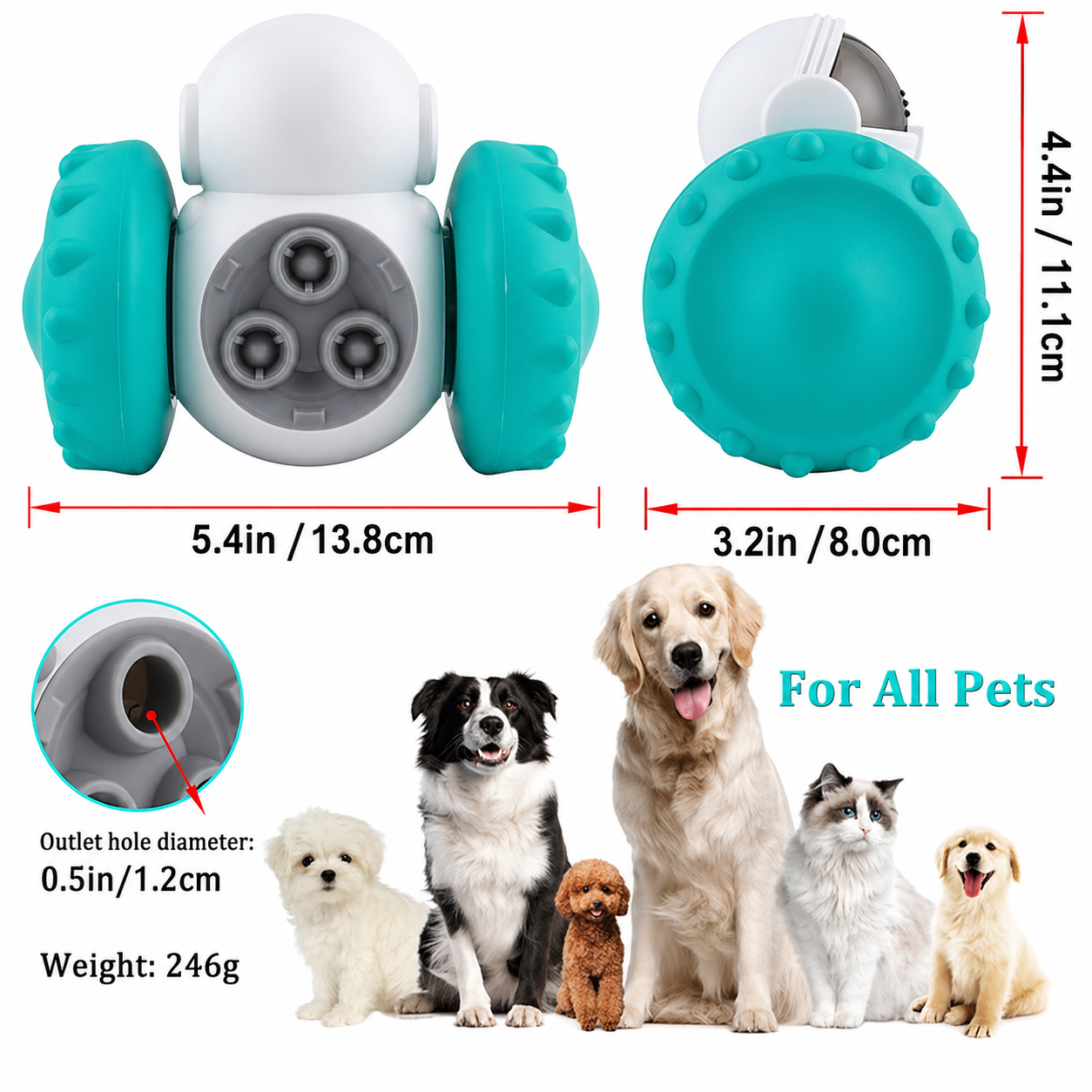 Interactive Dog Toys and Slow Food Dispenser