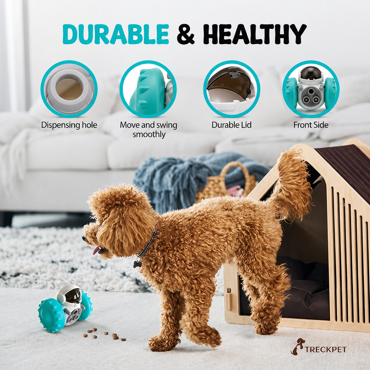 Interactive Dog Toys and Slow Food Dispenser