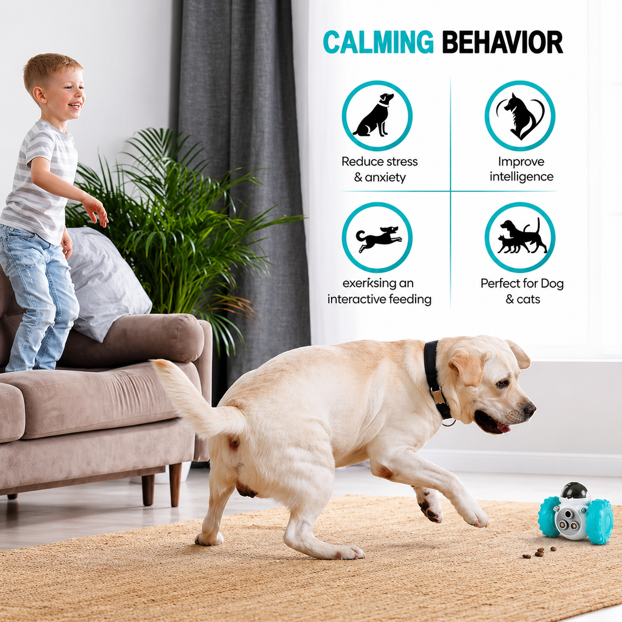Interactive Dog Toys and Slow Food Dispenser