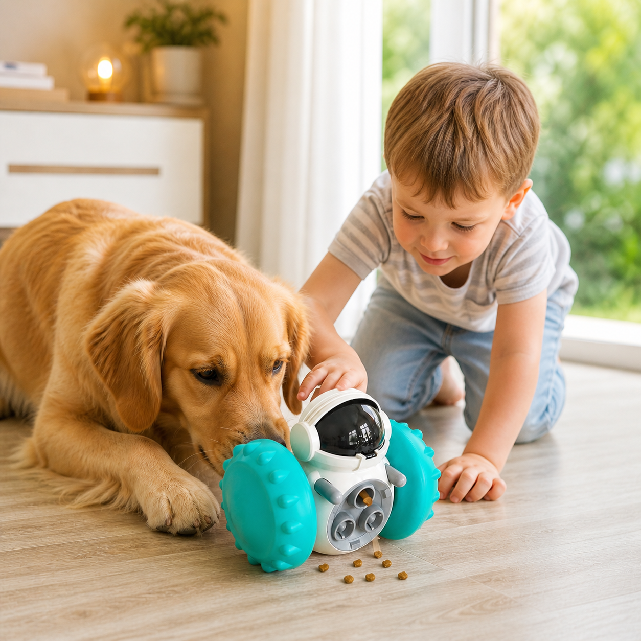 Interactive Dog Toys and Slow Food Dispenser