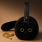 Puffy Plush Cat Shaped Crossbody Purse