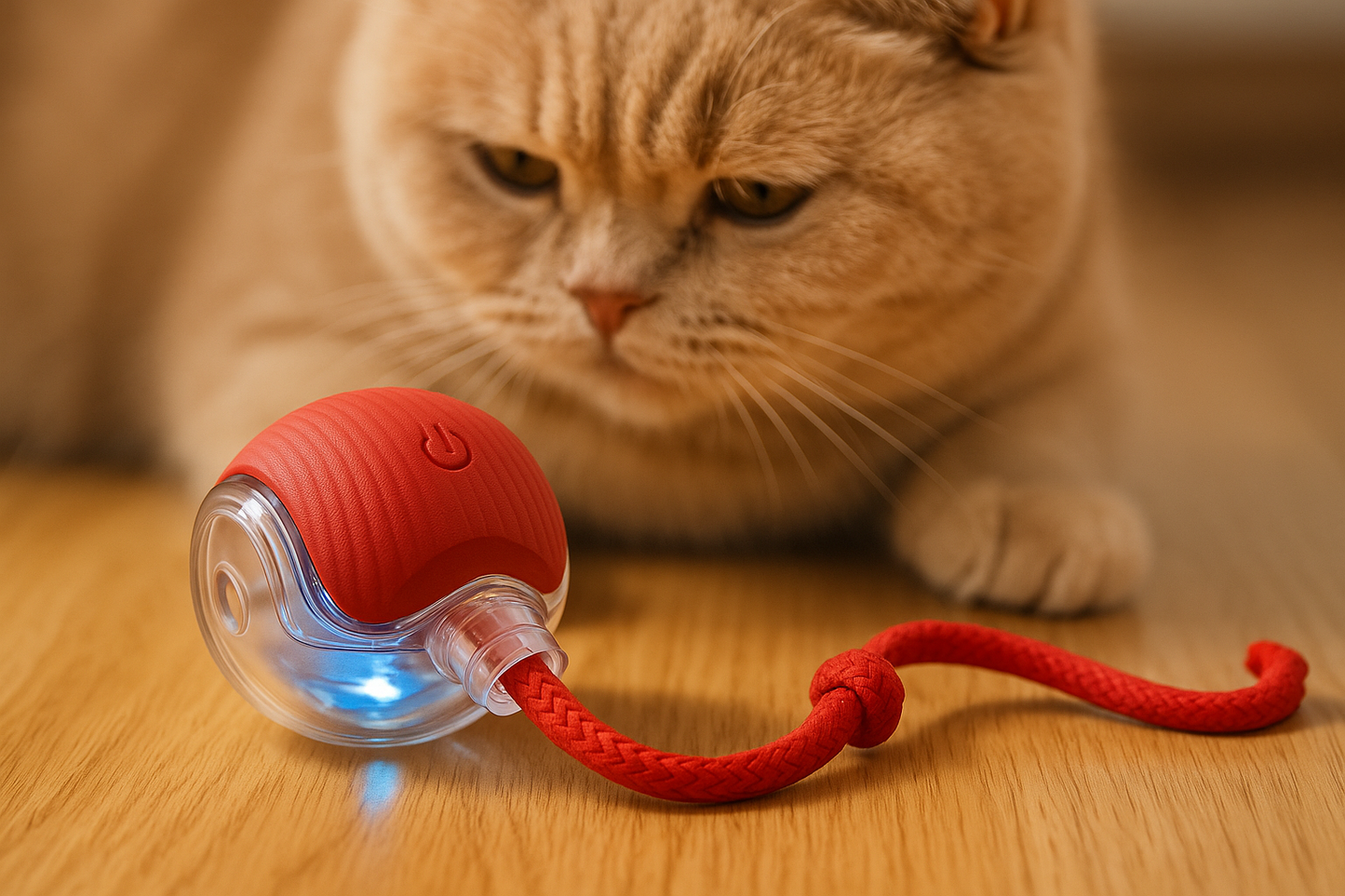 Interactive Self-Rolling Cat Toy