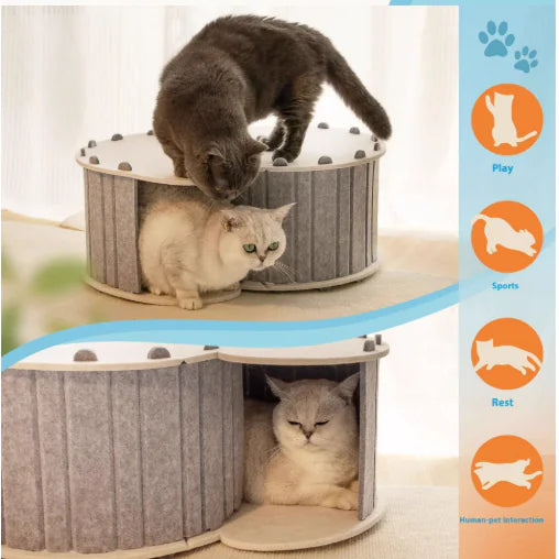Foldable Felt Cat Nest