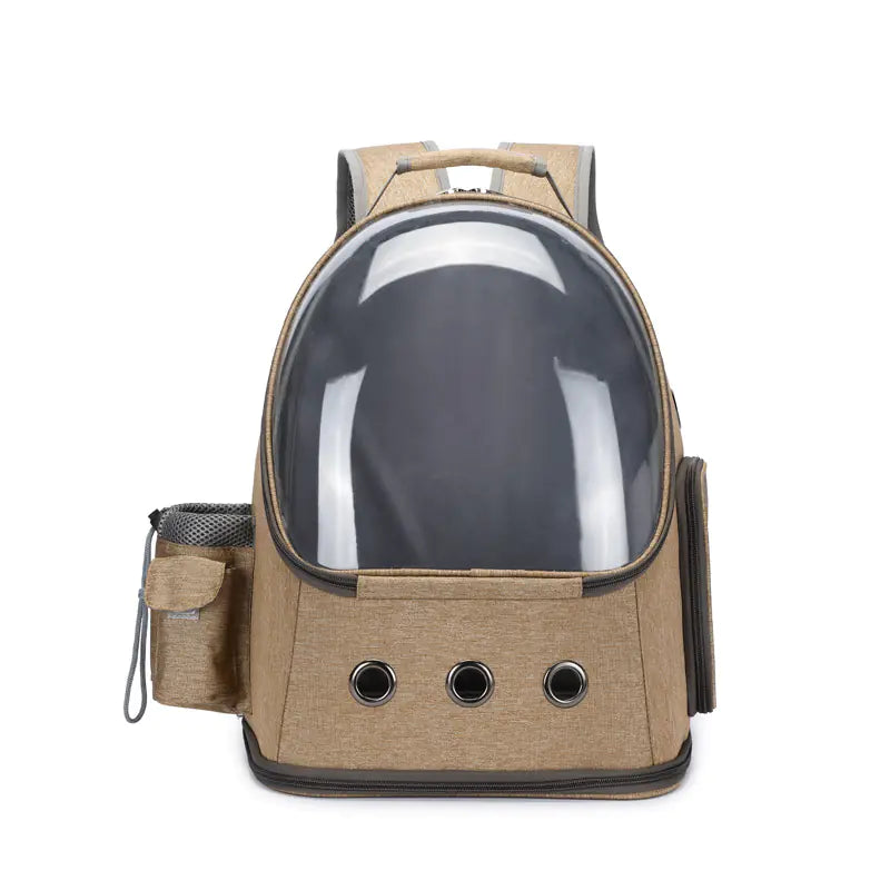 Fashionable Transparent Pet Backpack for Cats and Dogs