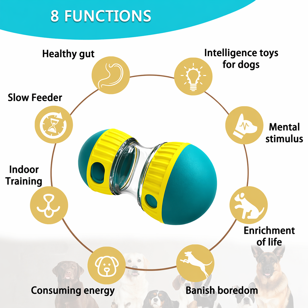 Interactive Slow Feeder Dog Toy
