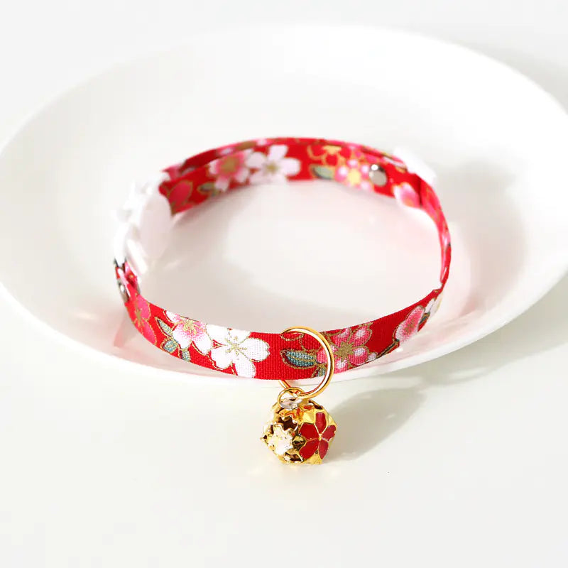 Japanese Vintage Ethnic Sakura Floral Collar