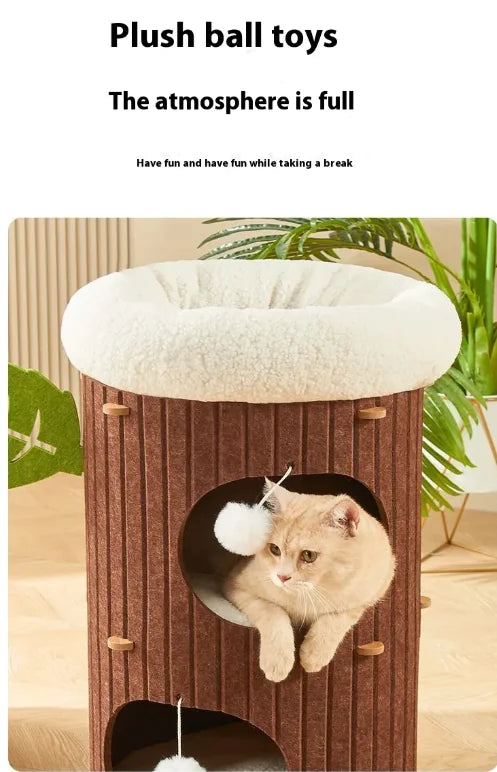 Felt Cat Scratch Nest