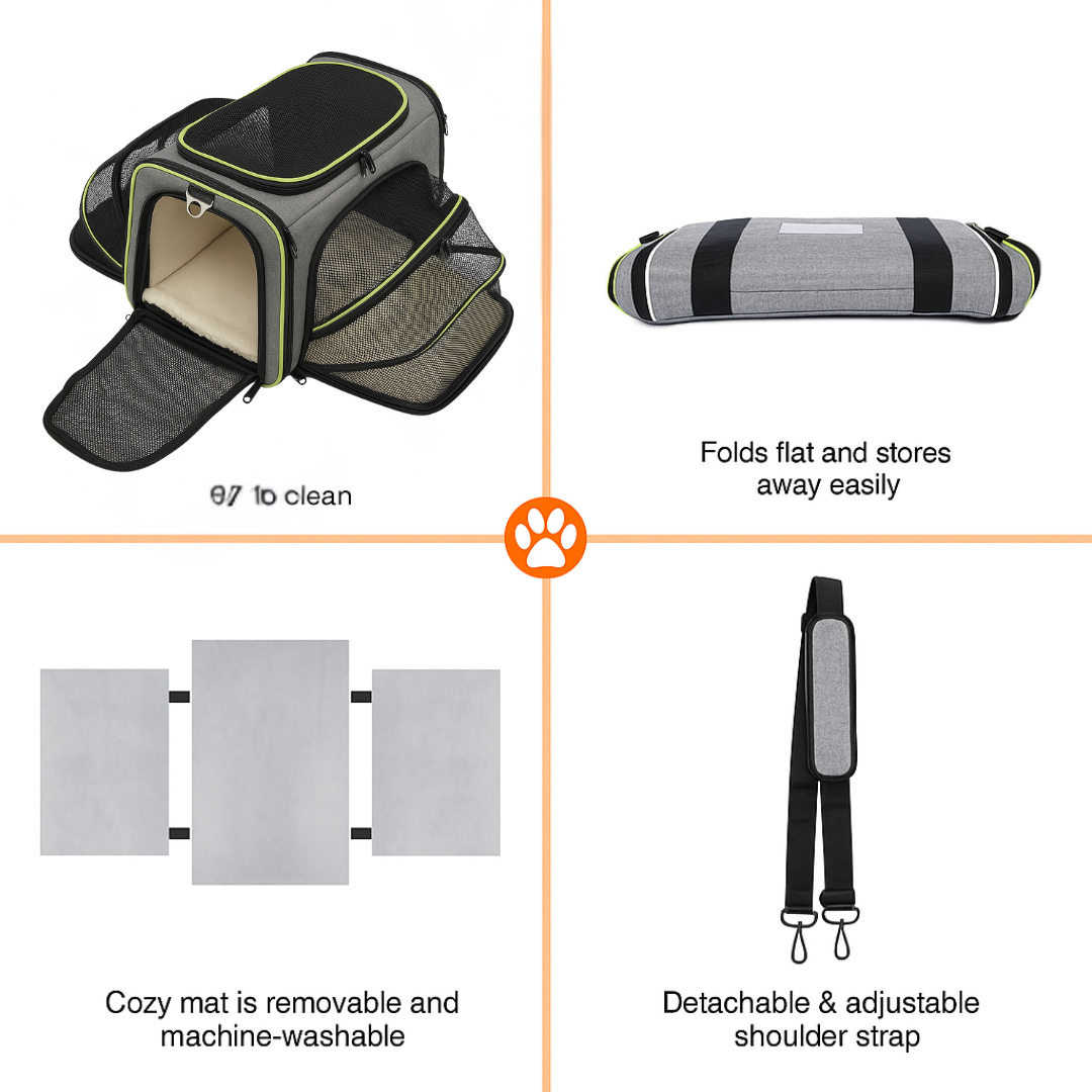 Portable One-Shoulder Folding Pet Carrier Bag