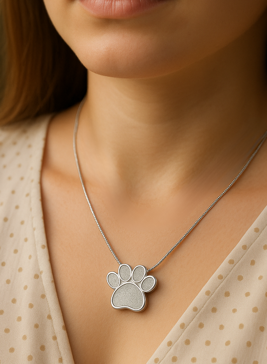 Paw Print Pendant Necklace