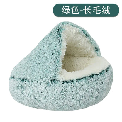 Winter Warm Pet Shell Semi-Enclosed Cat Bed