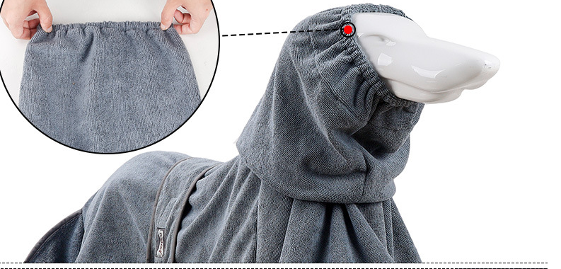 Highly Absorbent Cotton Dog Bathrobe Towel
