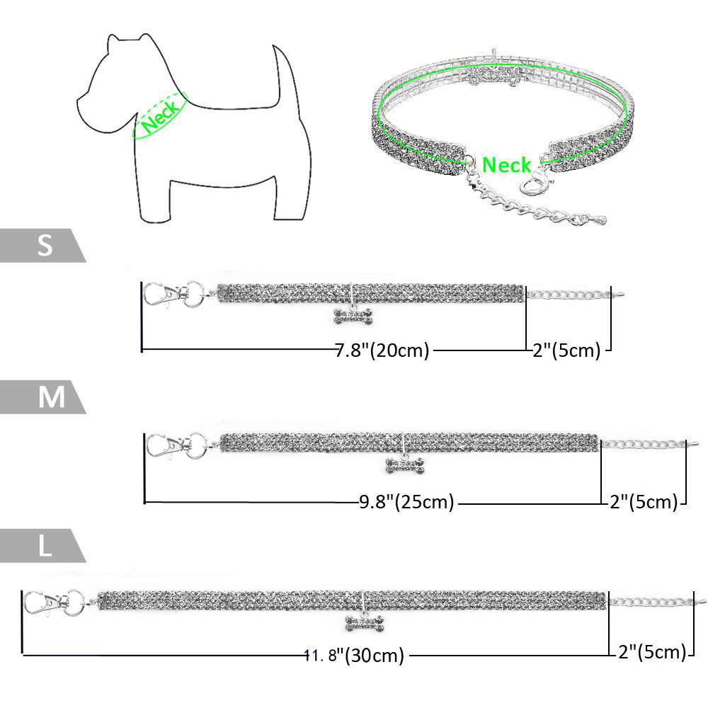 Bling Rhinestone Dog Collar