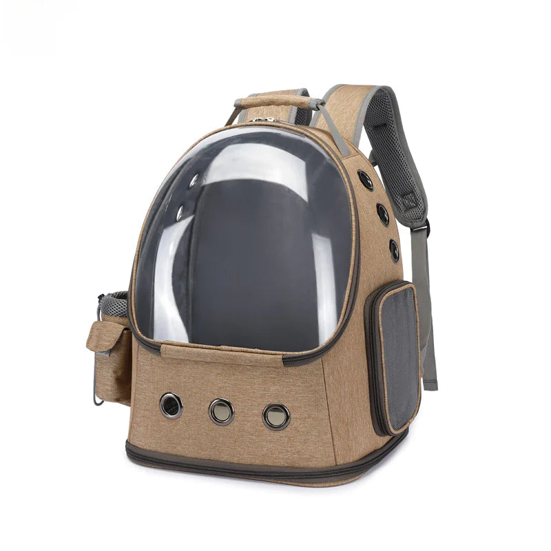 Fashionable Transparent Pet Backpack for Cats and Dogs