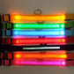 LED Adjustable Dog Collar Blinking Flashing Light Up Glow Pets Safety Waterproof