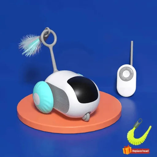 Smart Interactive Cat Toy Car with Rolling Ball