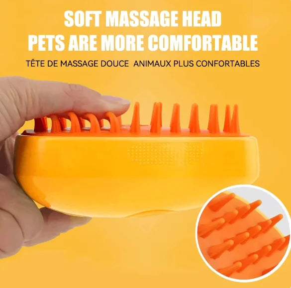 Electric Pet Steam Brush & Spray Comb