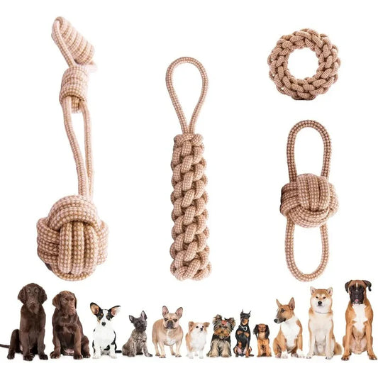 Eco-Friendly Natural Cotton Hemp Dog Toys