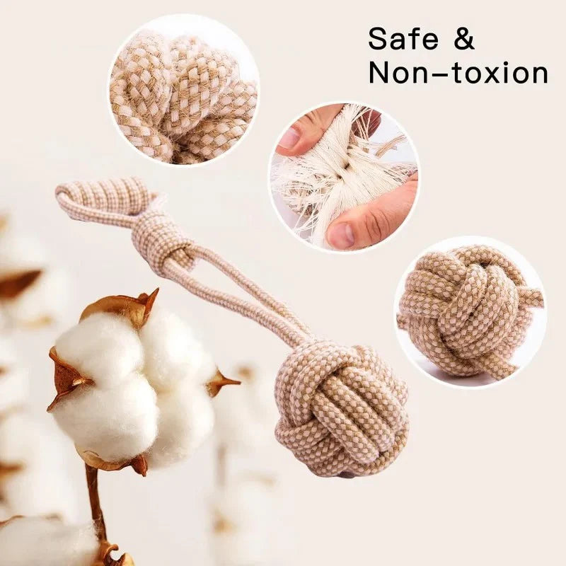 Eco-Friendly Natural Cotton Hemp Dog Toys