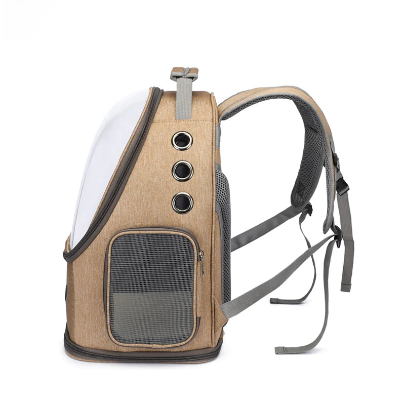 Fashionable Transparent Pet Backpack for Cats and Dogs
