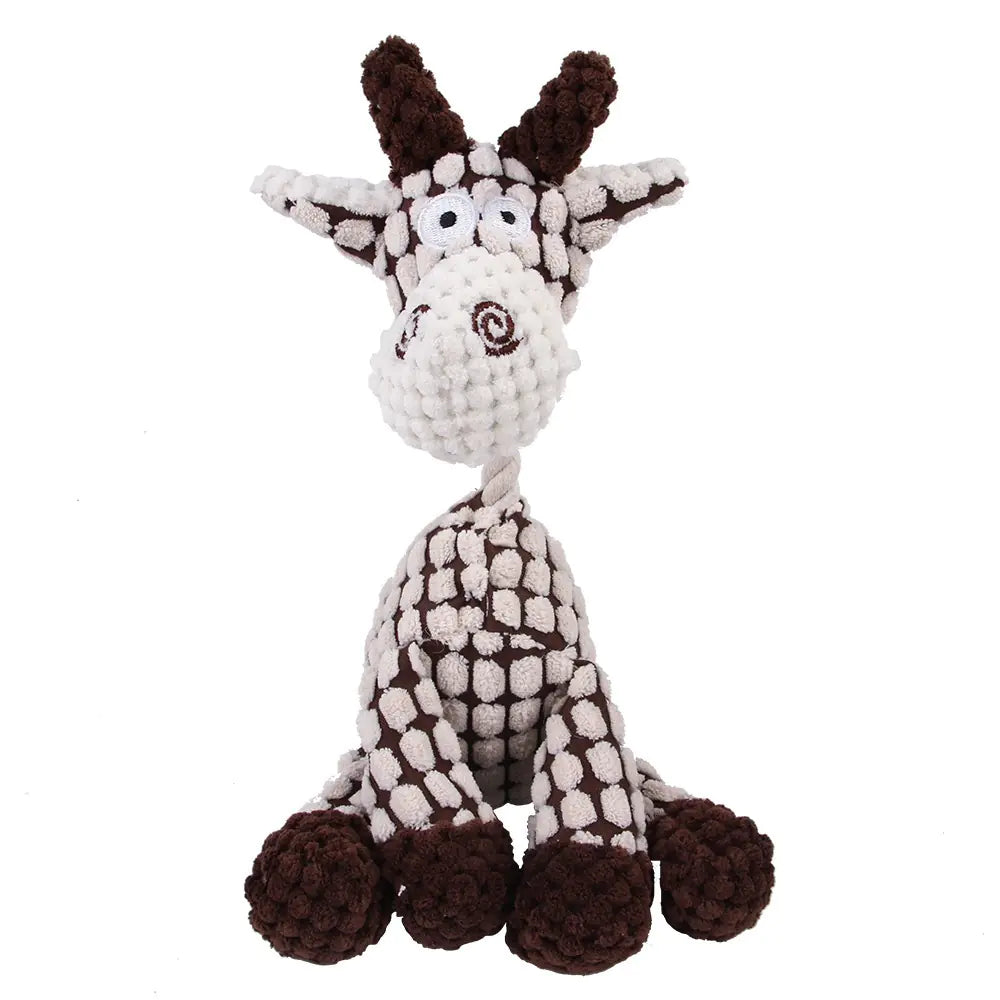 Durable Chew Dog Toys - Cartoon Plush Pet Toys