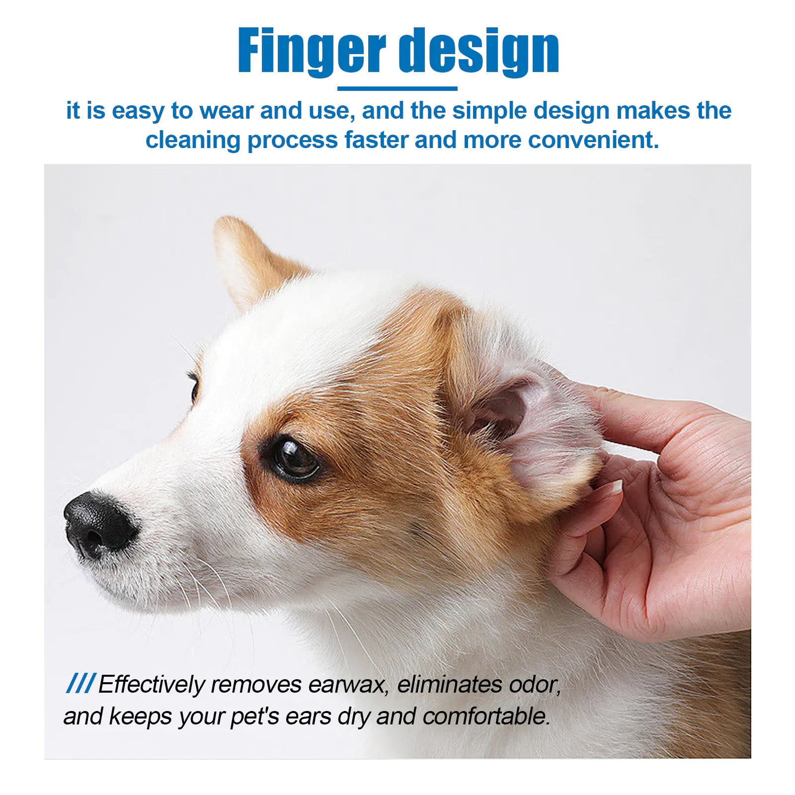 Yegbong™ Ear Cleaning Finger Wipes for Dogs & Cats